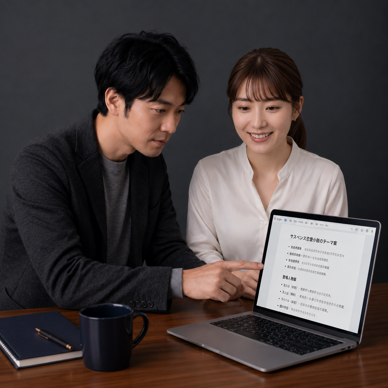 AIで小説をつくるワークの様子