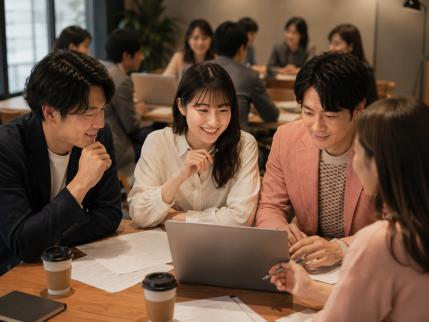 Google Workspaceを使った共同作業の様子